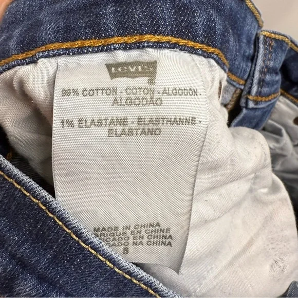 Levi’s Boyfriend Straight Leg Jean Denim Womens Size 5 Medium Wash GUC - Picture 6 of 7